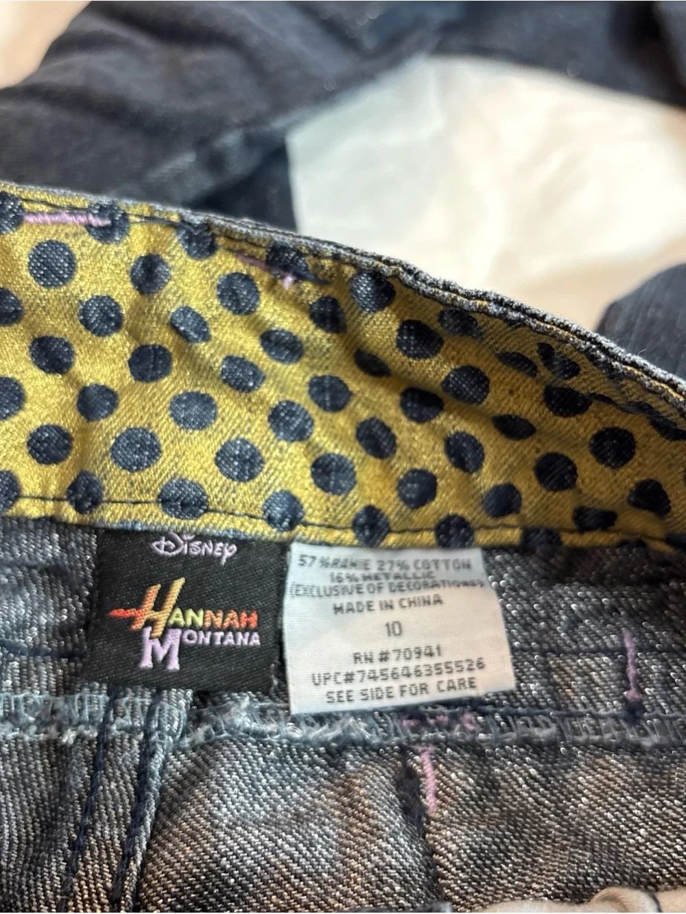 Hannah Montana by Disney Girls sparkling Jeans Straight Fit Jeans. 1195